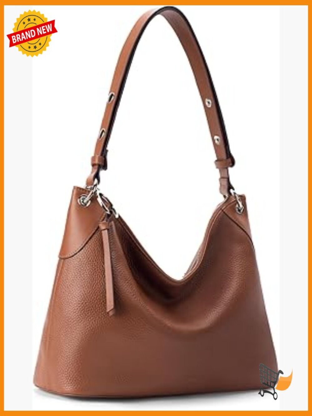 Genuine Leather Hobo Bag Crossbody Shoulder Bag